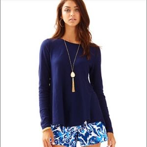 NWT, Lilly Pulitzer Ingle Sweater, True Navy, XL